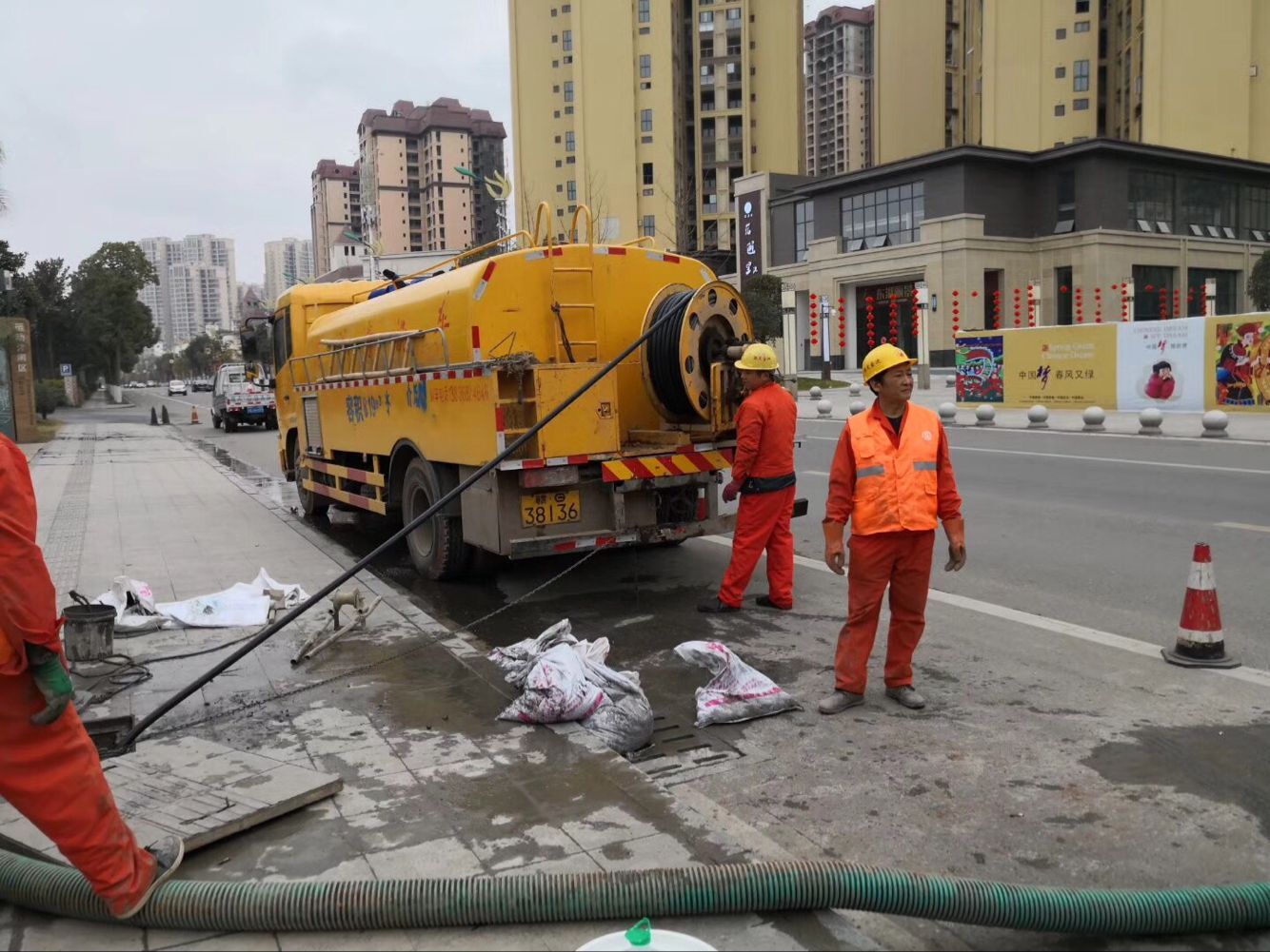 双台子排污管道清淤-管道清洗