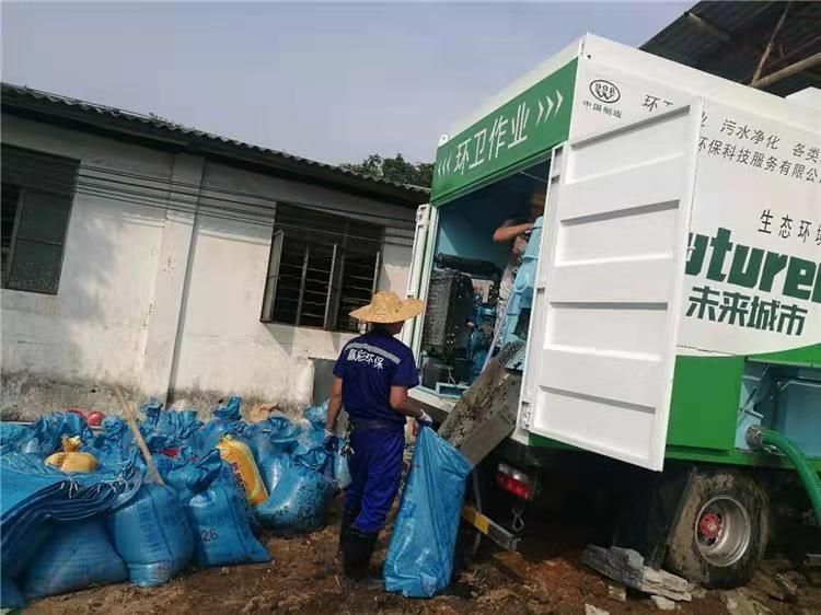 双台子工业污泥压干处理